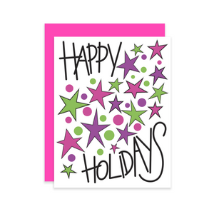 Happy Holidays, Letterpress Holiday Card Set