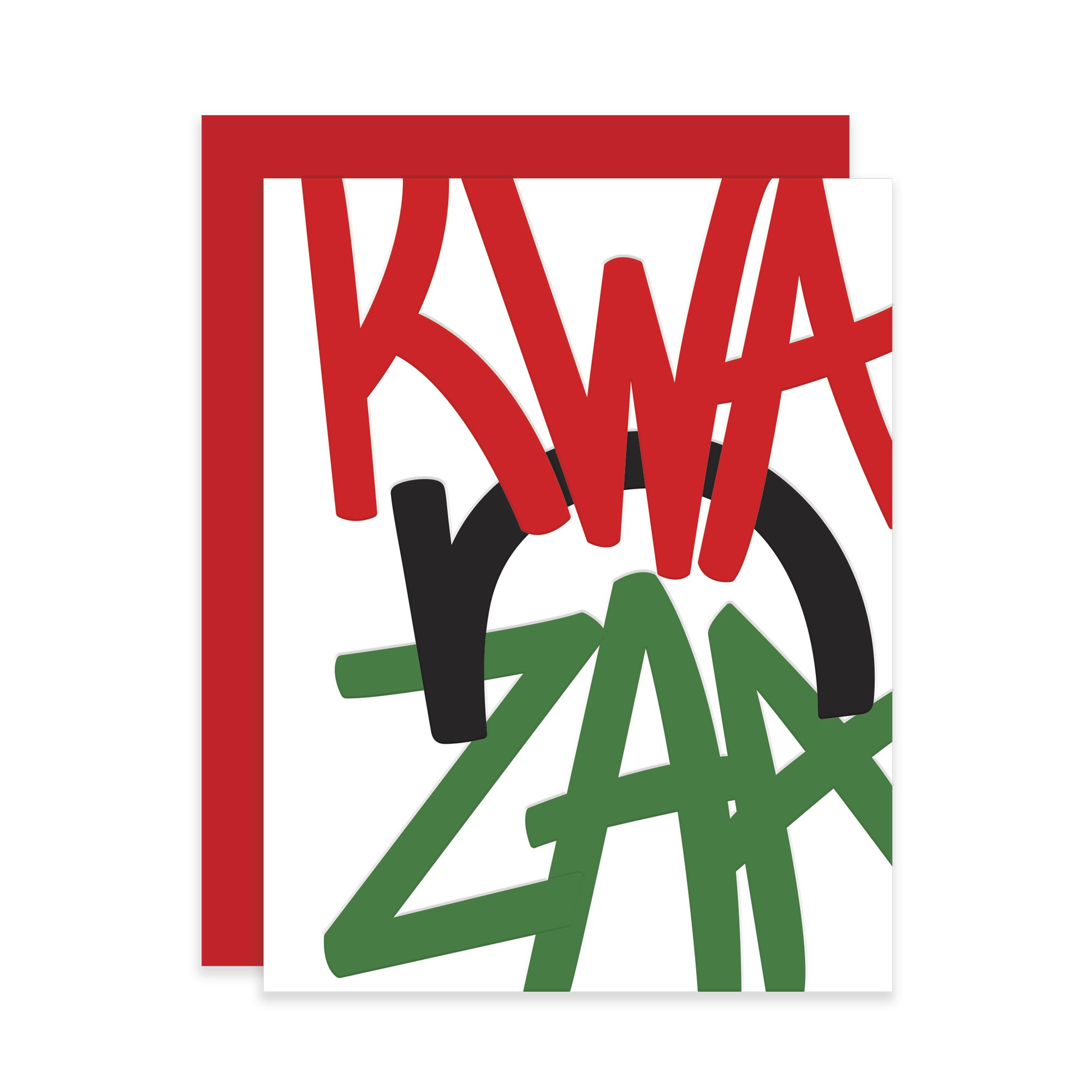 Kwanzaa, Letterpress Greeting Card