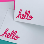 Hello Notecards | Letterpress Stationery Set