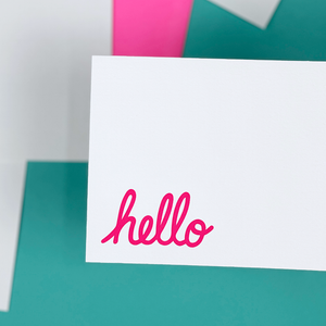 Hello Notecards | Letterpress Stationery Set