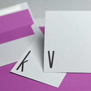 Personalized Initials | Letterpress Notecard Sets