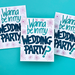 Wedding Party Proposal | Letterpress Greeting Card