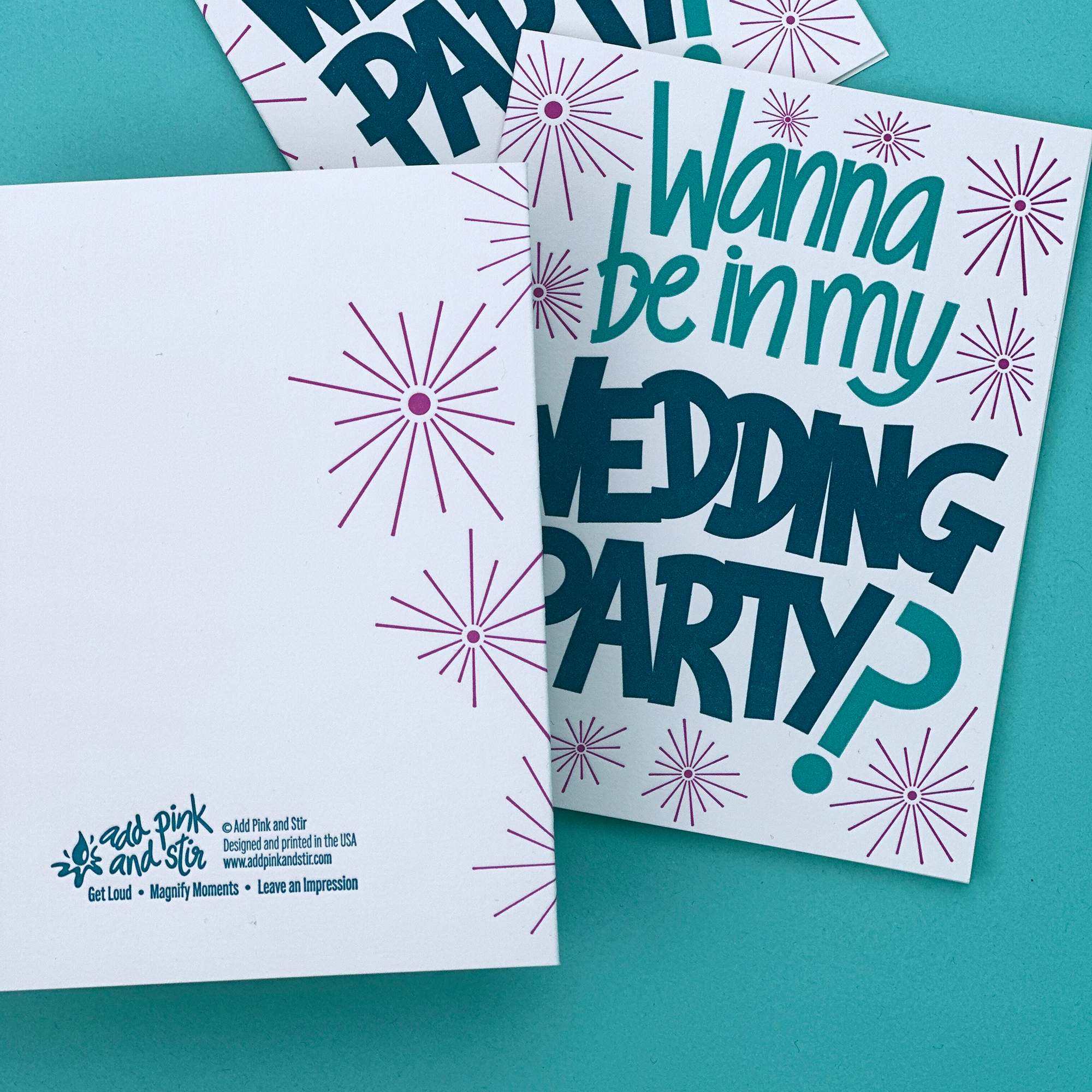 Wedding Party Proposal | Letterpress Greeting Card