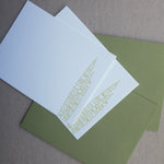 Snake Plant Flat Cards | Letterpress Notecard set of 10