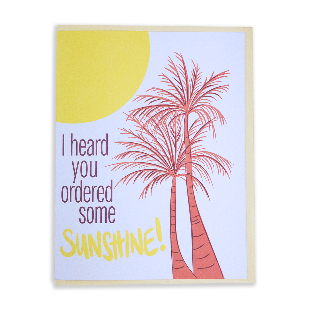 Sunshine on a cloudy day | Greeting Card