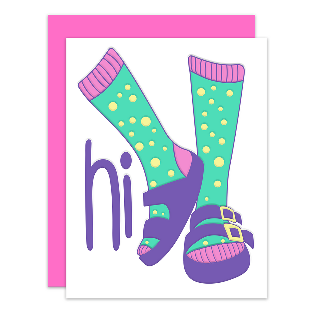 Say Hi! | Letterpress Greeting Card