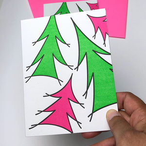 Christmas Tree, Letterpress Christmas Cards
