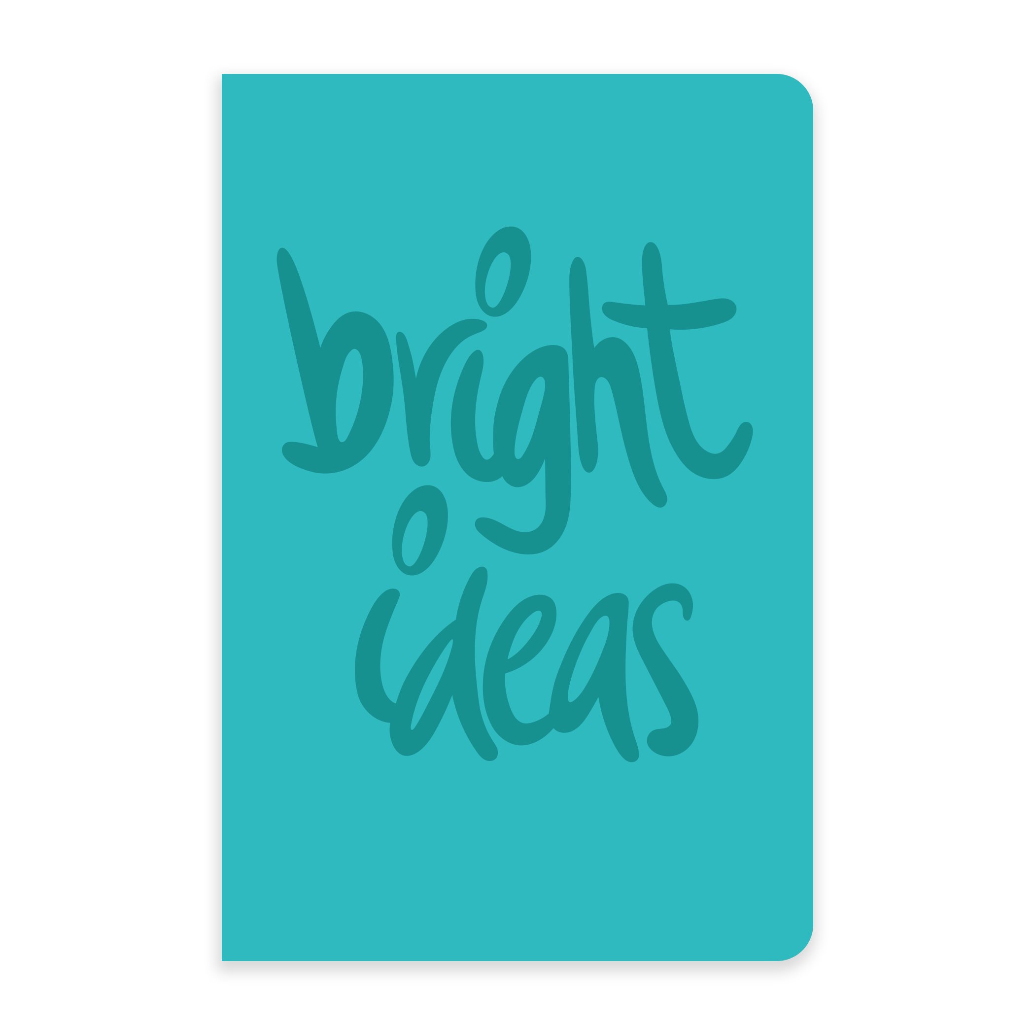 Bright Ideas- Large Notebook | Letterpress Bullet Journal