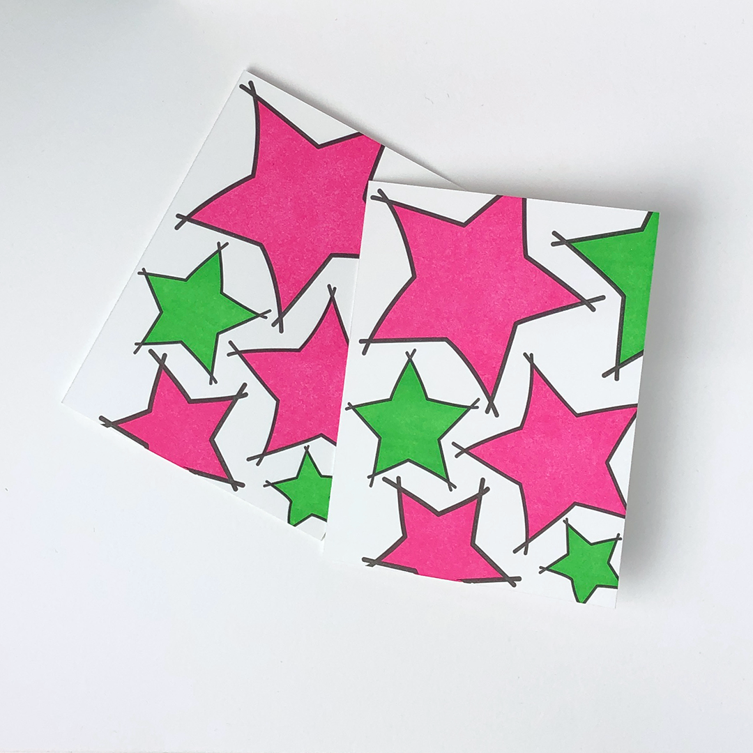 Holiday Stars | Letterpress Greeting Card