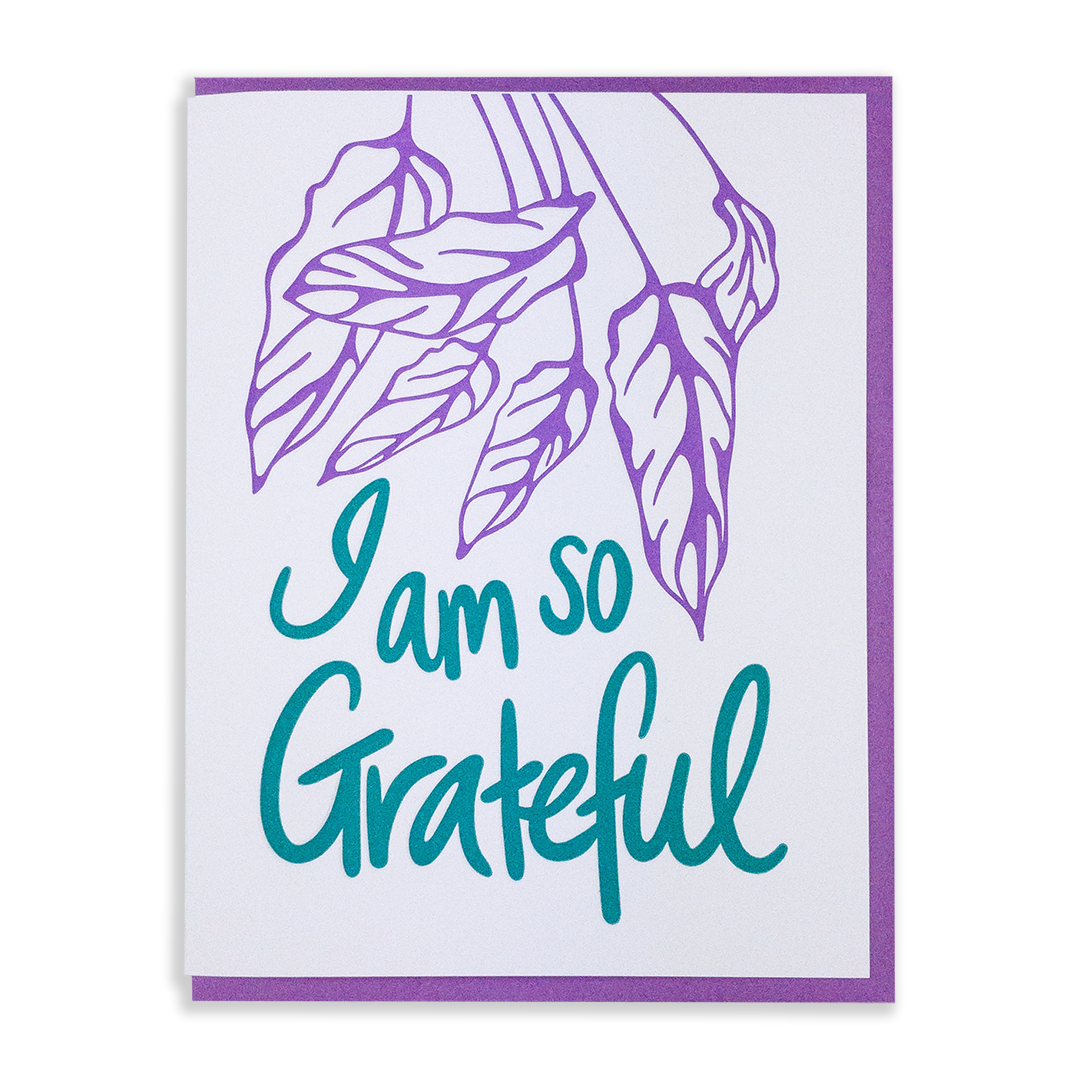 I'm so grateful | Thank you card