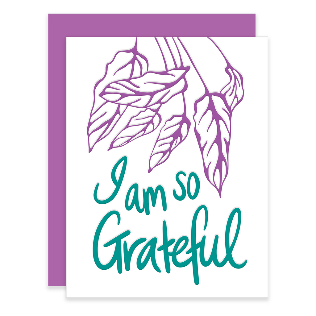 I'm so grateful | Thank you card