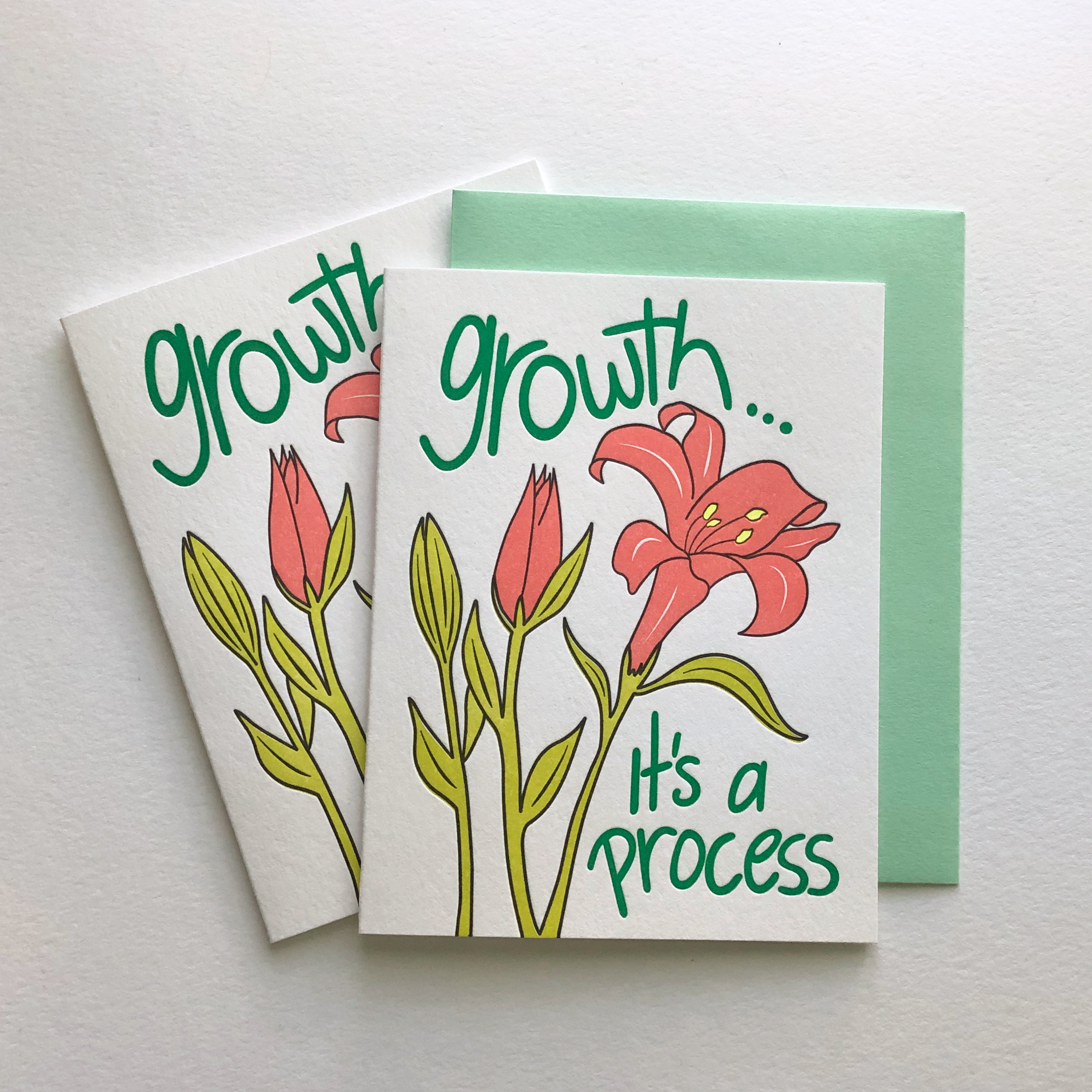 Growth is a Process, Letterpress Card