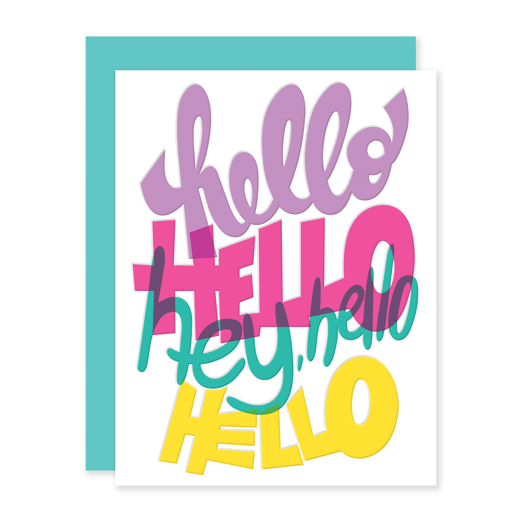 Hello Hello Hey, Hello Hello | Letterpress Card