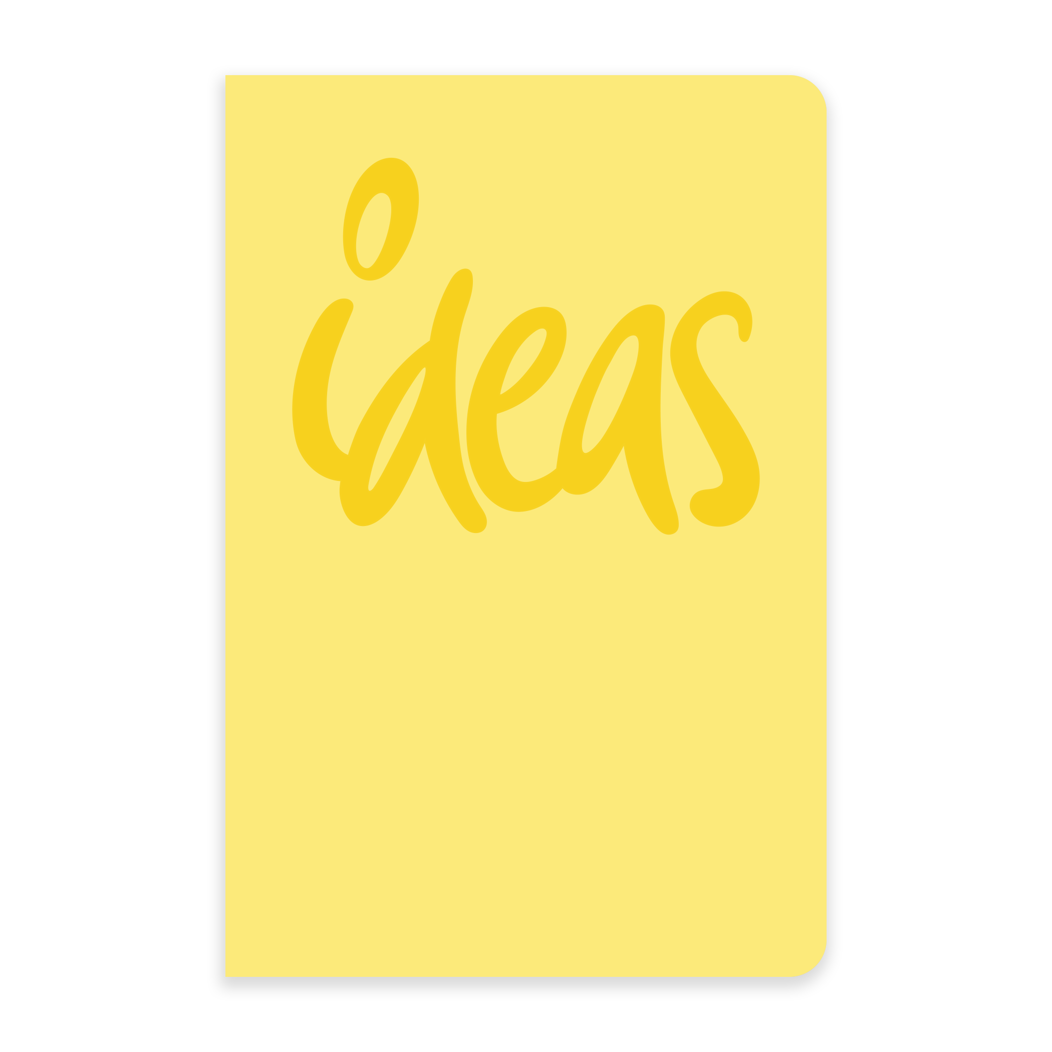Ideas - Large Notebook | Letterpress Journal