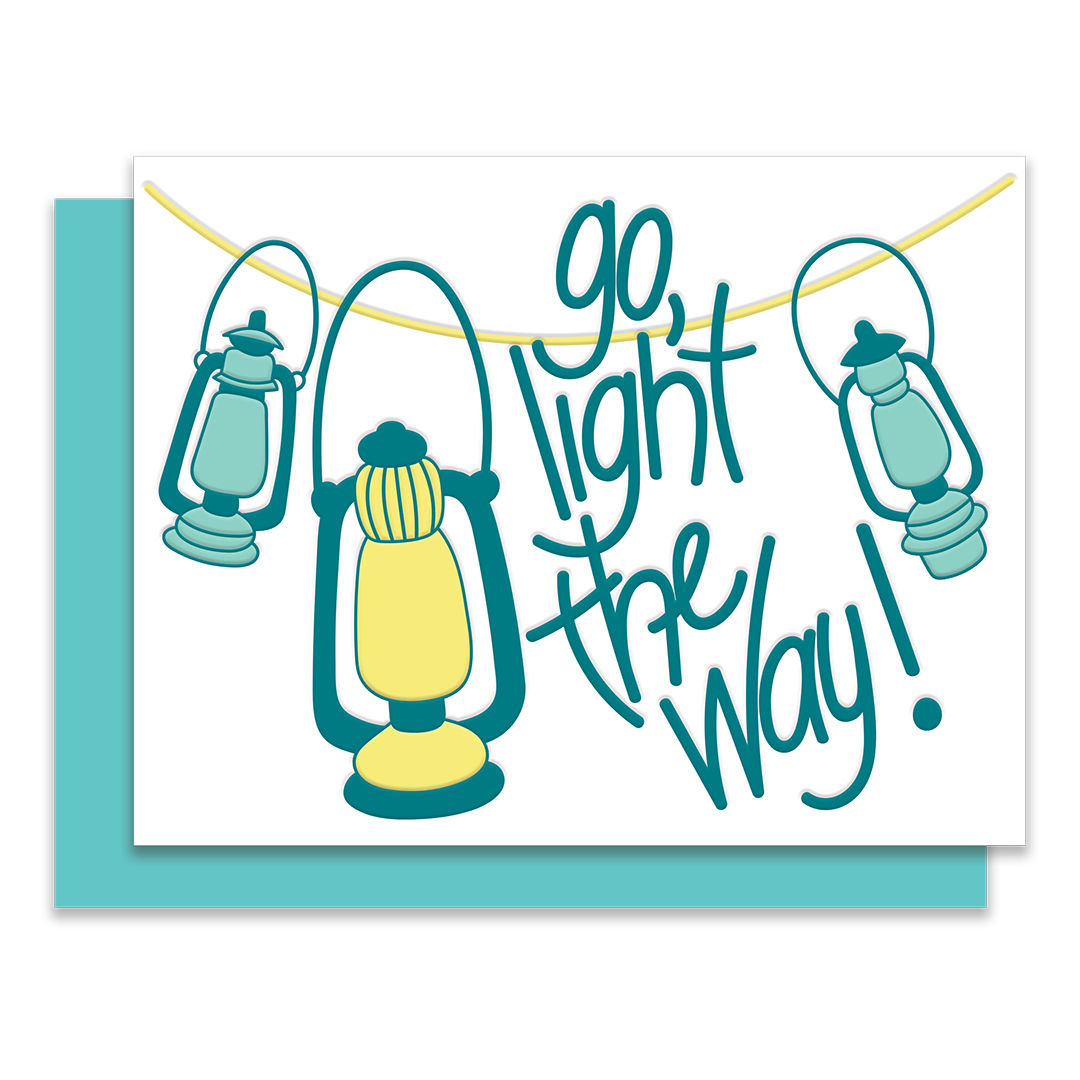 Light the way | Letterpress Greeting Card