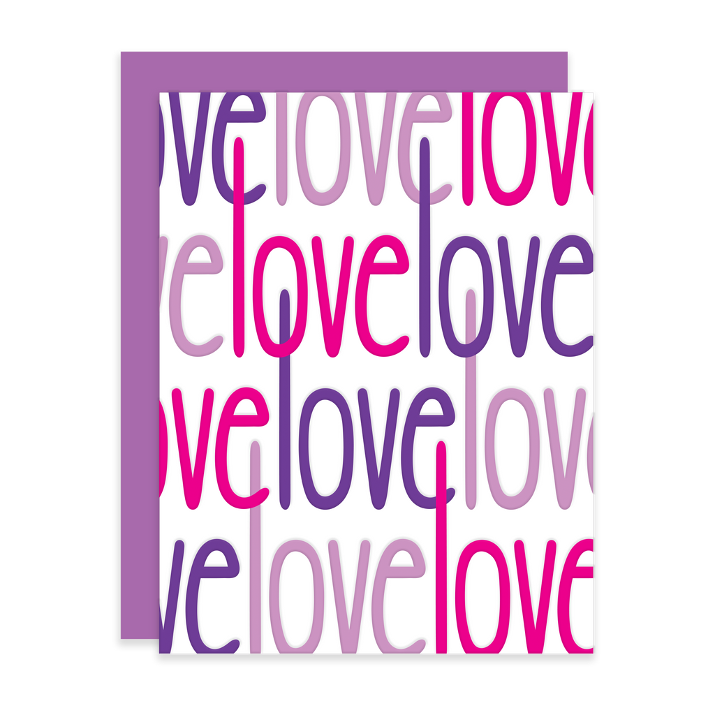 Love Lines, Letterpress Love Card