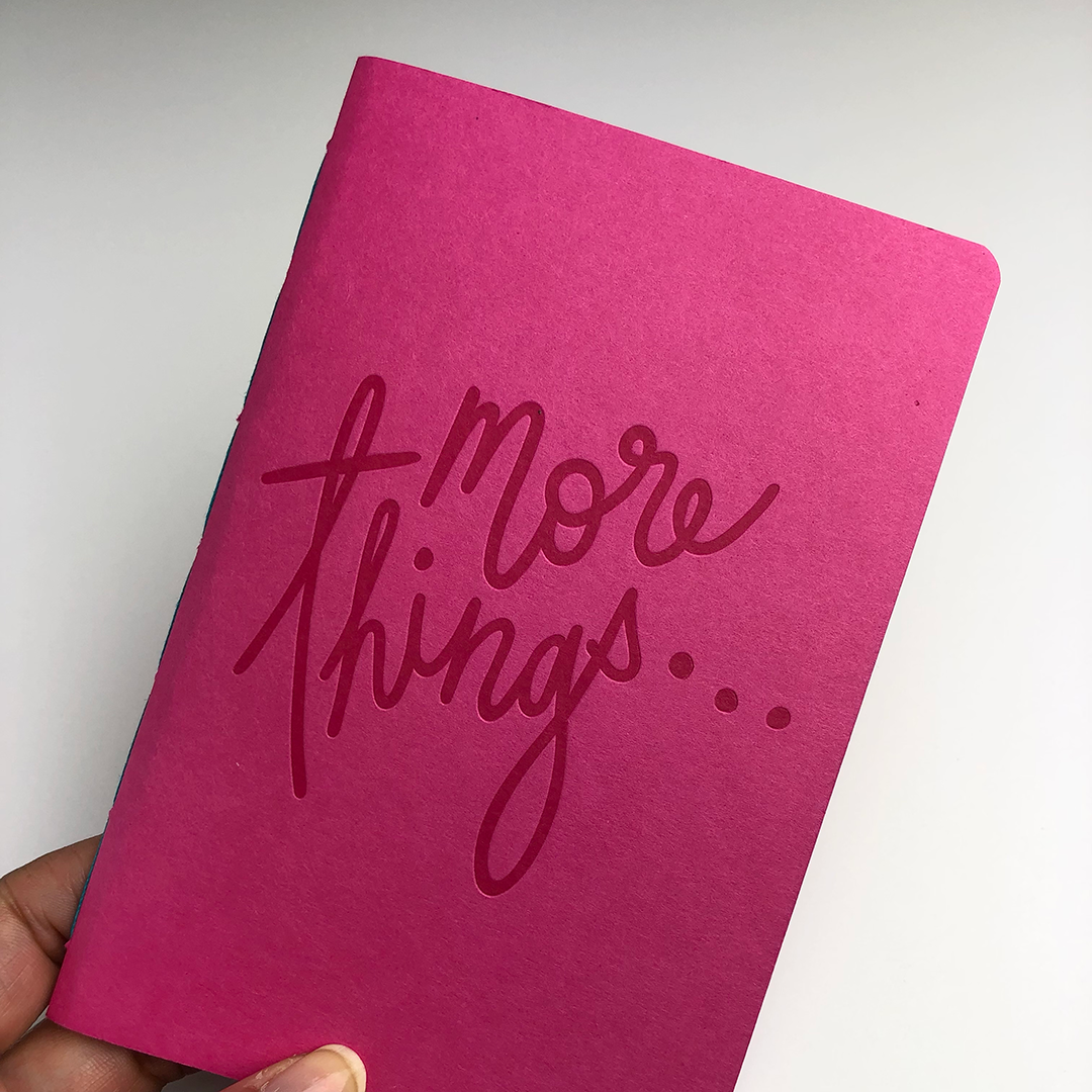 More Things | Letterpress Large Notebook