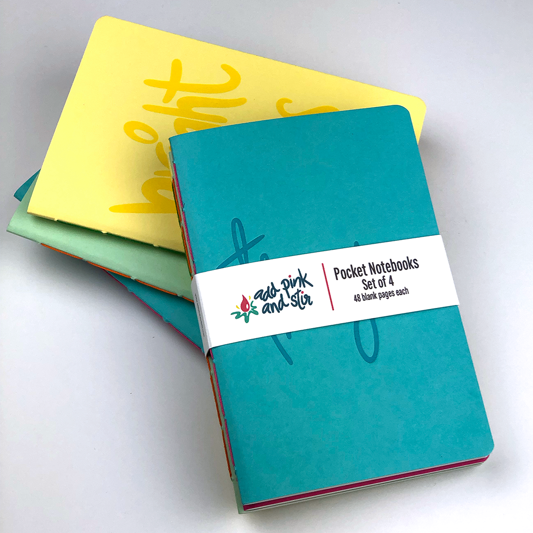 Pocket Notebook Set of 4 | Pocket Journal Set