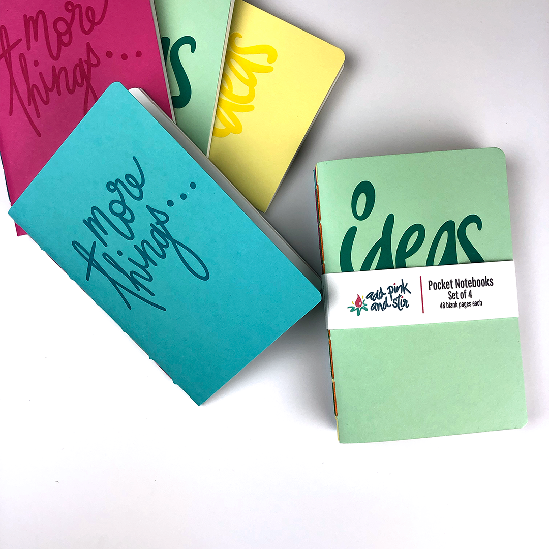 Pocket Notebook Set of 4 | Pocket Journal Set
