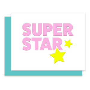 Super Star | Inspirational Letterpress Card