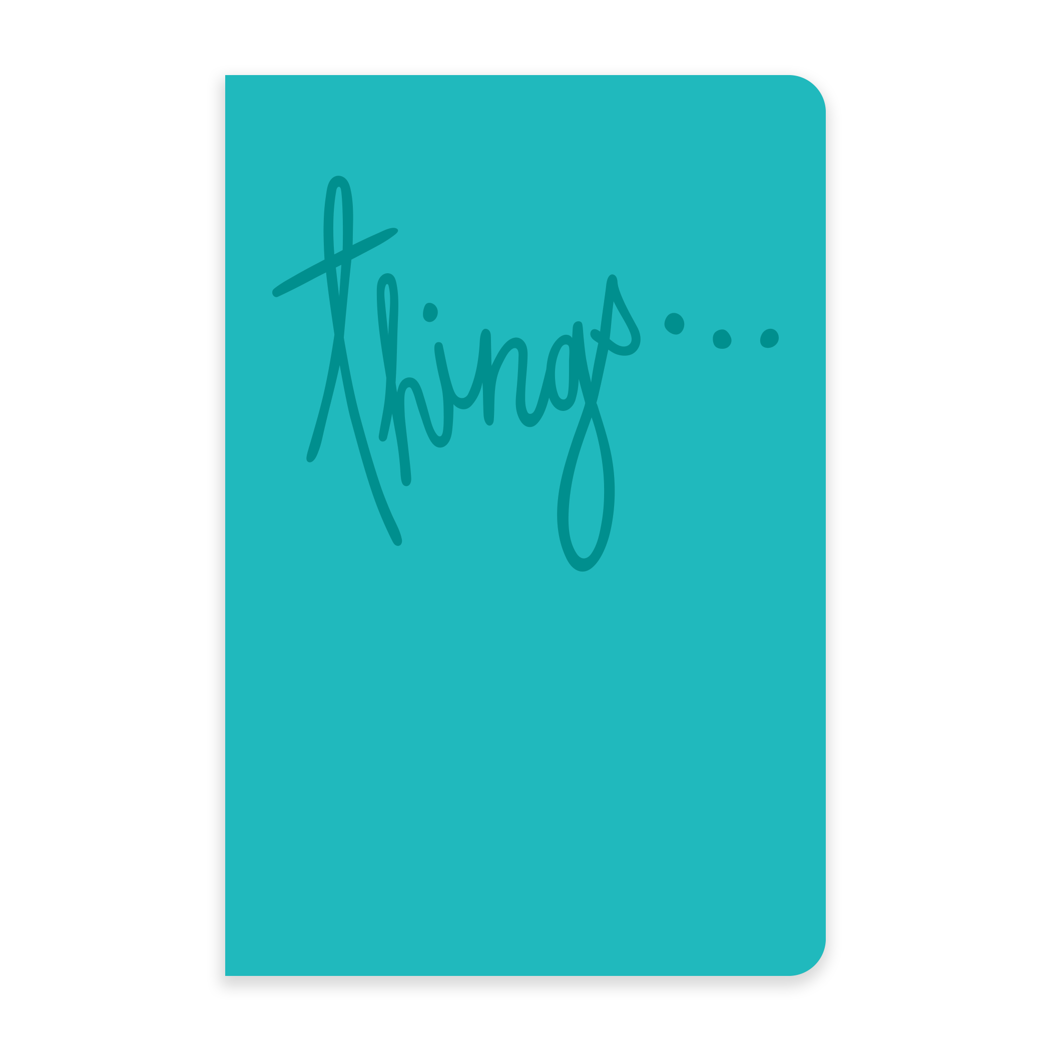 Things - Pocket Notebook | Letterpress Pocket Journal