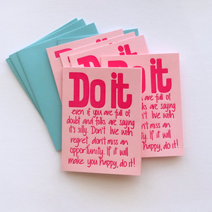 Do it | Letterpress Card